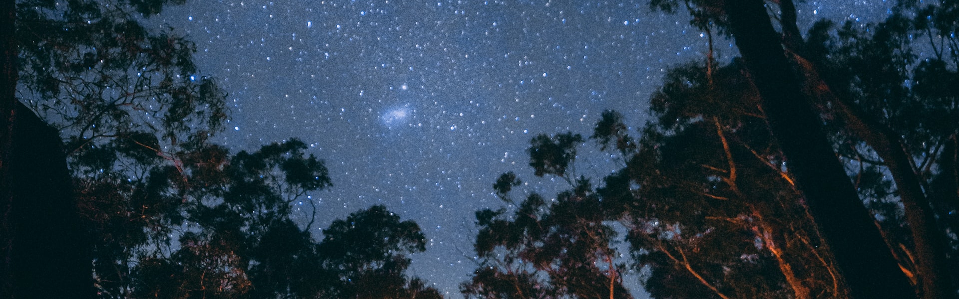 荒野露营场景展示，帐篷和篝火在星空下的温馨画面